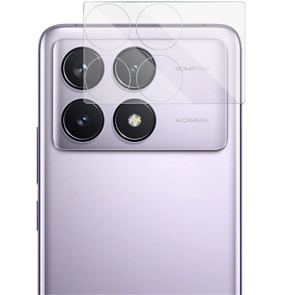 IMAK For Xiaomi Redmi K70 5G / K70 Pro 5G / K70E 5G / Poco X6 Pro 5G Camera Lens Protector Tempered Glass + Acrylic Lens Cap Lens Film