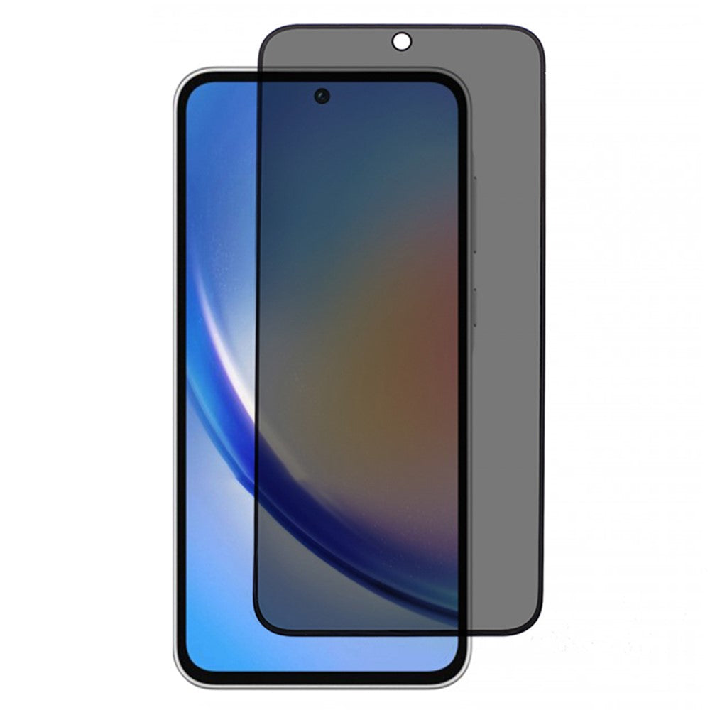 Til Samsung Galaxy A35 5G Beskyttelsesglas med Anti-Spion Funktion og Silketryk
