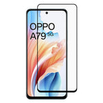 For Oppo A79 5G / A2 5G Tempered Glass Film Anti-explosion Silk Printing Screen Protector