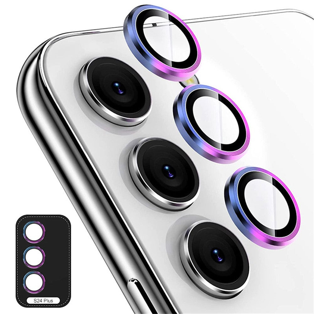 ENKAY HAT PRINCE For Samsung Galaxy S24+ Camera Lens Protector Aluminum Alloy+Tempered Glass Lens Film