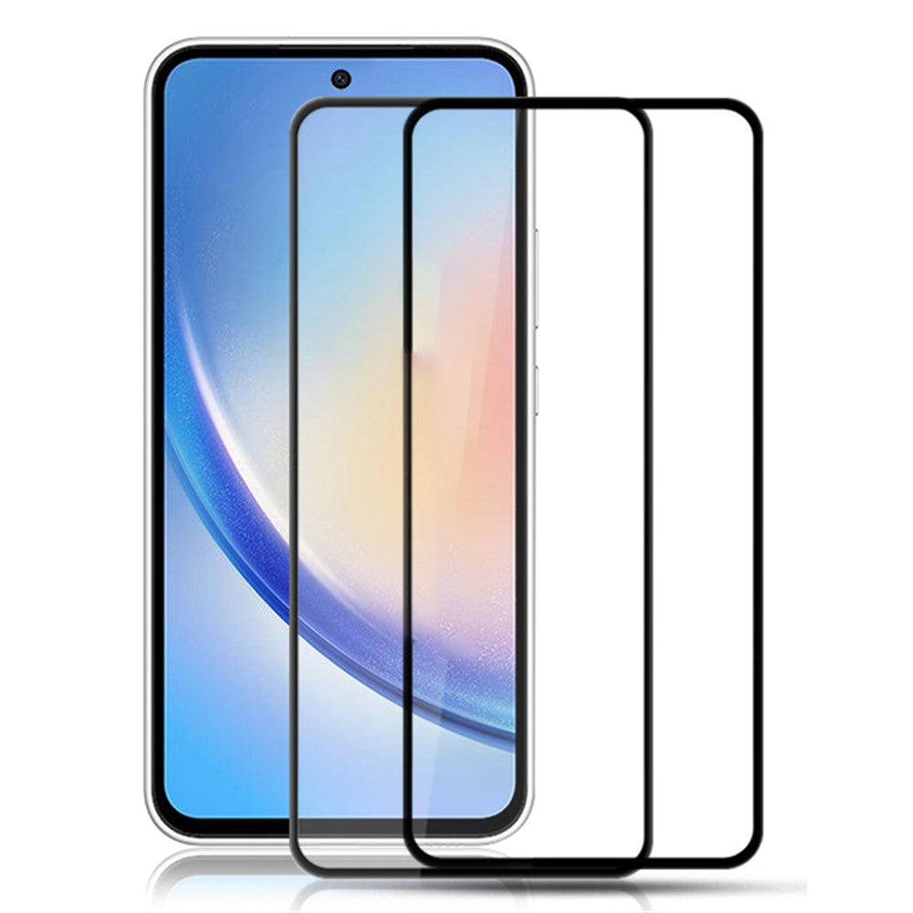 AMORUS 2Pcs For Samsung Galaxy A35 5G / A55 5G Full Screen Protector 9H Tempered Glass Anti-explosion Film