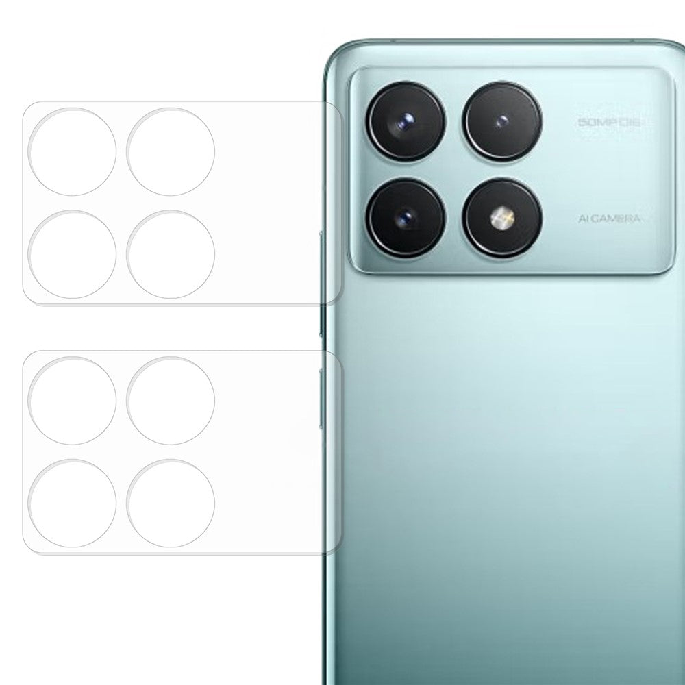 2Pcs For Xiaomi Redmi K70 5G / K70 Pro 5G / K70E 5G / Poco X6 Pro 5G / Poco F6 Pro 5G Camera Lens Protector Tempered Glass