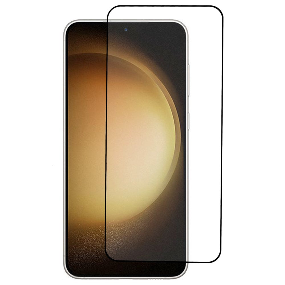For Samsung Galaxy S25 Edge / S25+ / S24+ Screen Protector HD Clear Film Silk Printing Black Edge (Fingerprint Unlock)
