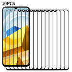 RURIHAI 10Pcs For Xiaomi Poco M6 5G / 4G / Poco C65 4G / Redmi 13C 4G / 5G / 13R 5G Secondary Hardening Screen Protector HD Clear