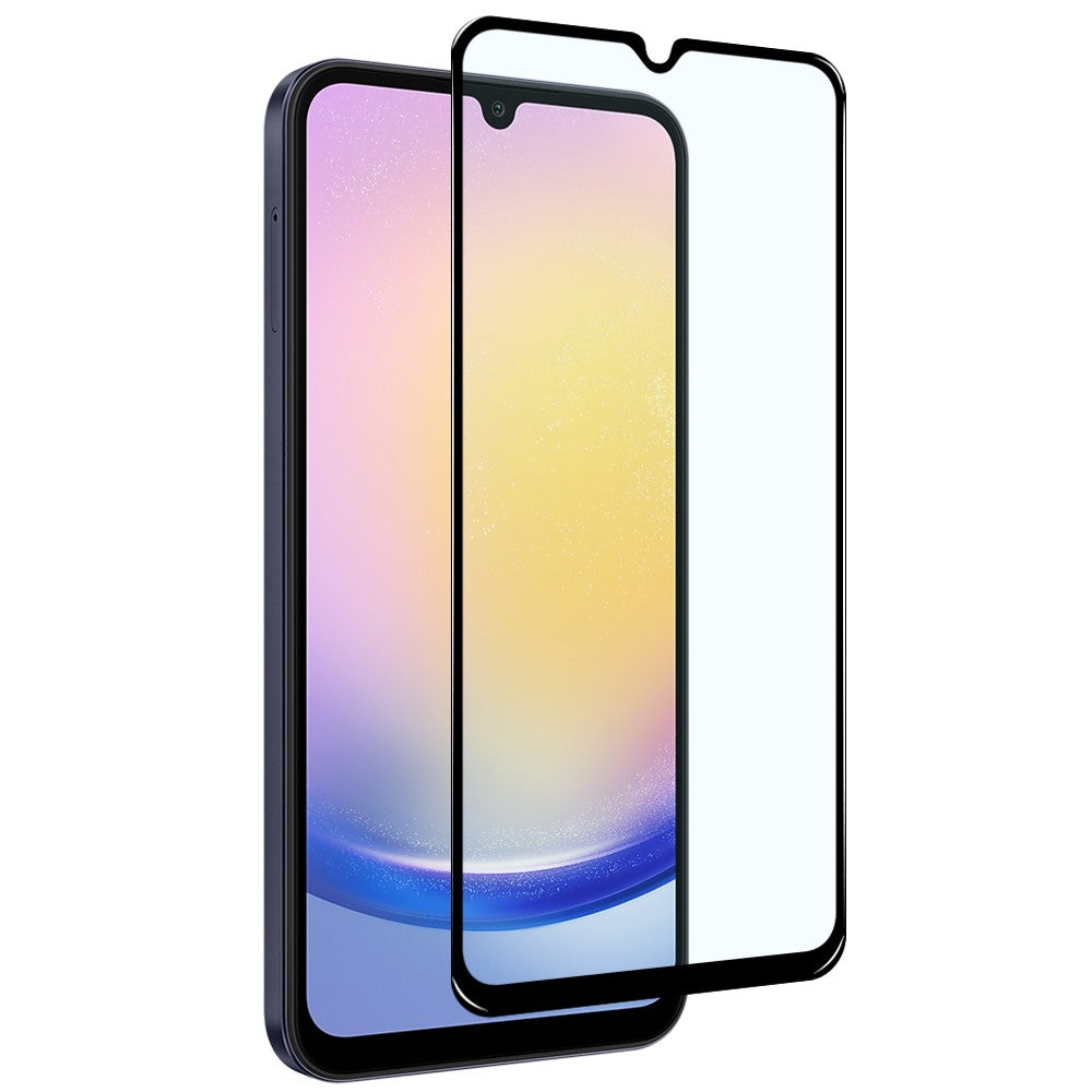 NORTHJO A+ til Samsung Galaxy A25 5G (Global) (161,0 x 76,5 x 8,3 mm) Skærmbeskytter i silketryk, aluminiums-kiselglasfilm af høj kvalitet