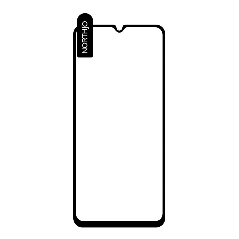NORTHJO A+ til Samsung Galaxy A25 5G (Global) (161,0 x 76,5 x 8,3 mm) Skærmbeskytter i silketryk, aluminiums-kiselglasfilm af høj kvalitet