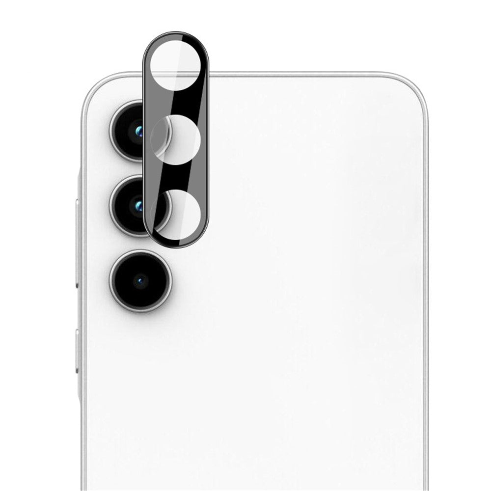 IMAK For Samsung Galaxy A55 5G HD Transparent Tempered Glass Lens Film+Acrylic Lens Cap (Black Version)