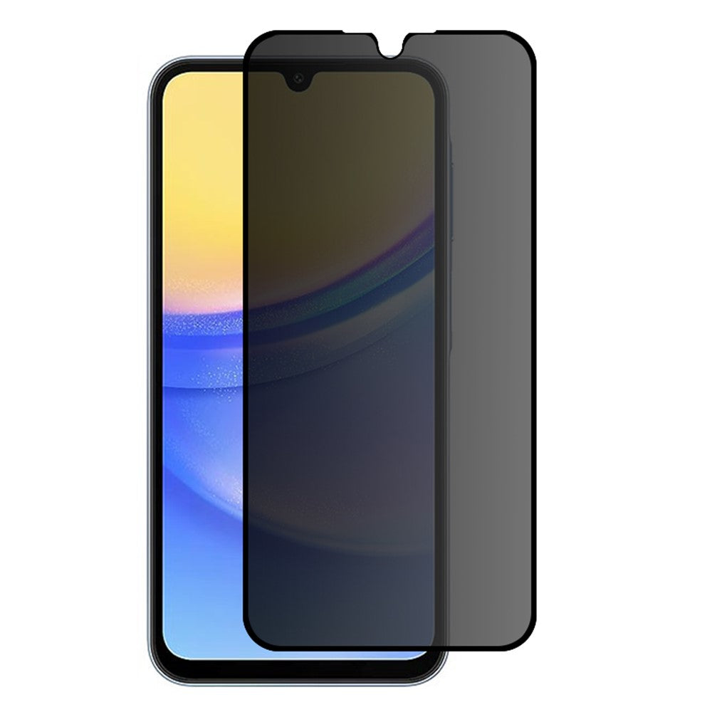 Til Samsung Galaxy A15 4G / 5G Privatliv Anti-Spion Skærmbeskytter Fuld Lim Silketryk