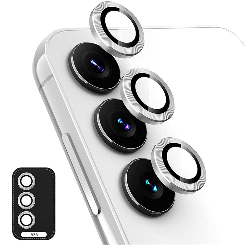 ENKAY HAT PRINCE til Samsung Galaxy A35 5G Kameraglas Beskyttelsesring 9H Hårdhed Hærdet Glas Linsefilm