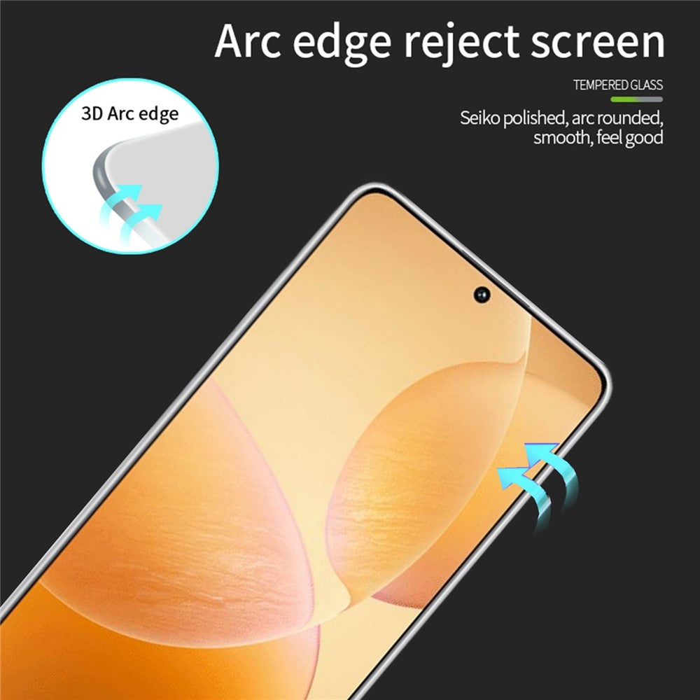 PINWUYO JK 3D-böjd härdad glasfilm-2 för Xiaomi Redmi K70E 5G / Poco X6 / Poco X6 Pro 5G helskärmsskydd