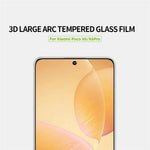 MOFI JK 3D-härdat glasfilm-1 för Xiaomi Redmi K70E 5G / Poco X6 / Poco X6 Pro 5G böjd HD helskärmsskydd