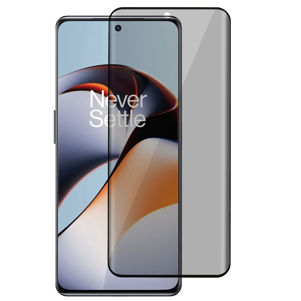 Til OnePlus 12R 5G / Ace 3 5G Anti-Spion Skærmbeskytter Silketryk Sideklisterfolie Beskytter