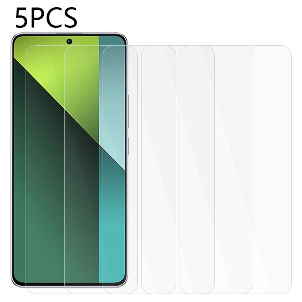 5PCS For Xiaomi Redmi Note 13 Pro 5G Screen Protector 2.5D Tempered Glass Film 0.3mm Ultra Transparency