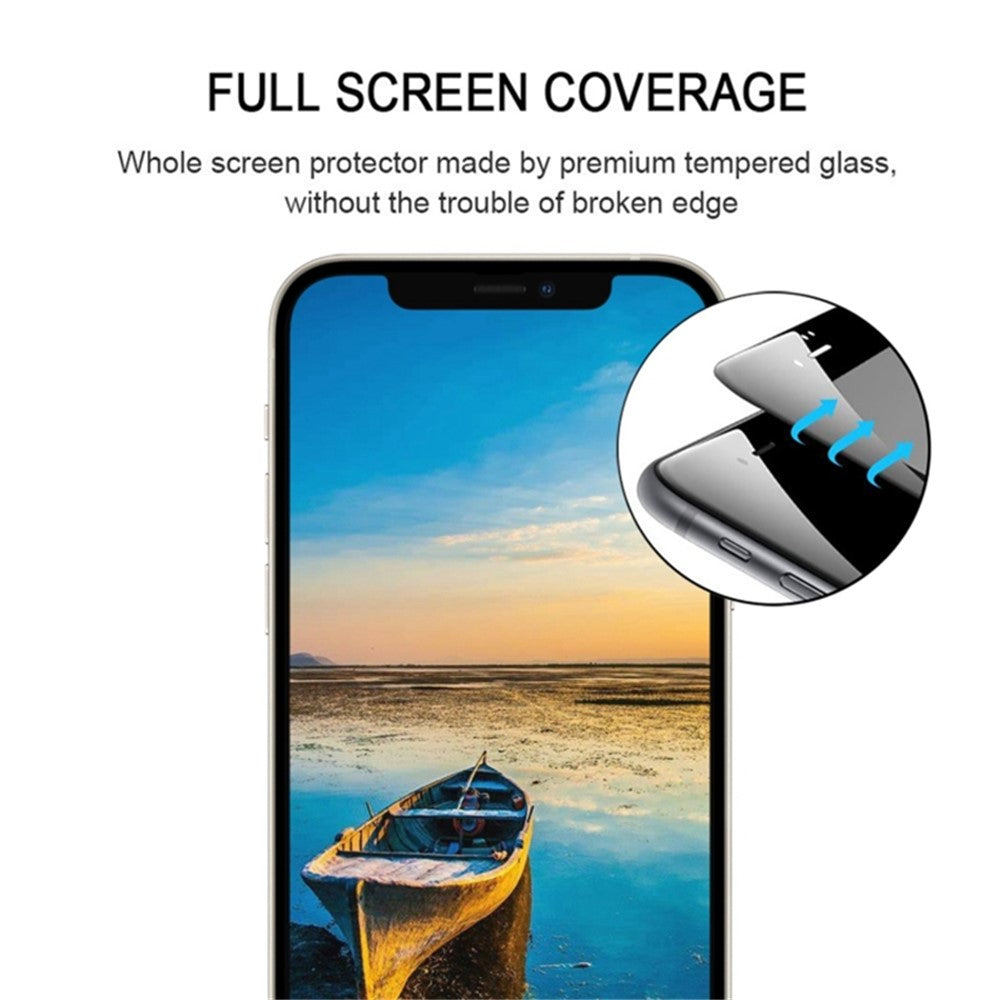 25Pcs For iPhone 12 / 12 Pro Medium Alumina Glass Screen Protector Secondary Hardening