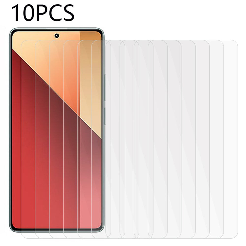 10PCS For Xiaomi Redmi Note 13 Pro 4G / Poco M6 Pro 4G Tempered Glass Film 0.3mm 2.5D Screen Protector