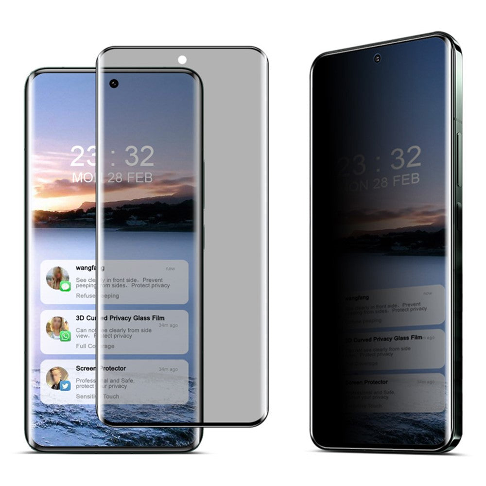 IMAK til Xiaomi 14 Pro / 14 Ultra skærmbeskyttelse mod indkig, 3D-buet 9H hærdet glasfilm