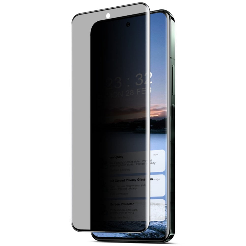 IMAK til Xiaomi 14 Pro / 14 Ultra skærmbeskyttelse mod indkig, 3D-buet 9H hærdet glasfilm