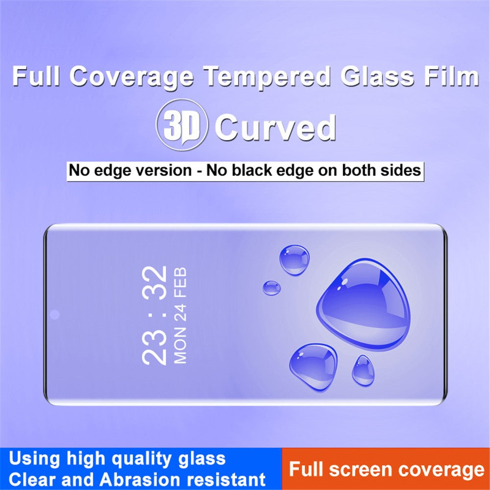 IMAK For Oppo Find X6 Pro Screen Protector Tempered Glass Film 3D Curved, Shatterproof