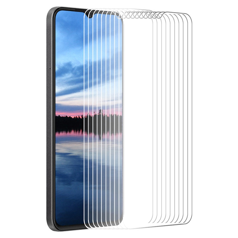 ENKAY HAT PRINCE 10 st. för Oppo A18 4G / A38 4G hög aluminium-kiselglas stor bågkant HD-skärmfilm