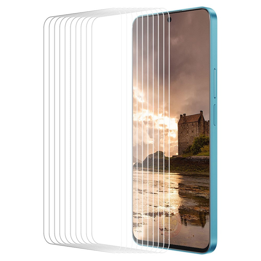 ENKAY HAT PRINCE 10 stk. høj aluminium-silicium-glasfilm til Huawei Enjoy 70 4G / Nova Y72 4G, HD-gennemsigtig hærdet glasfilm