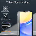 2 st för Samsung Galaxy A15 4G / 5G härdat glas skärmskydd + linsskydd