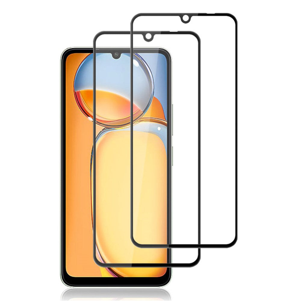 AMORUS 2Pcs For Xiaomi Redmi 13C 4G / Redmi 13C 5G Film Silk Printing Full Screen Protector