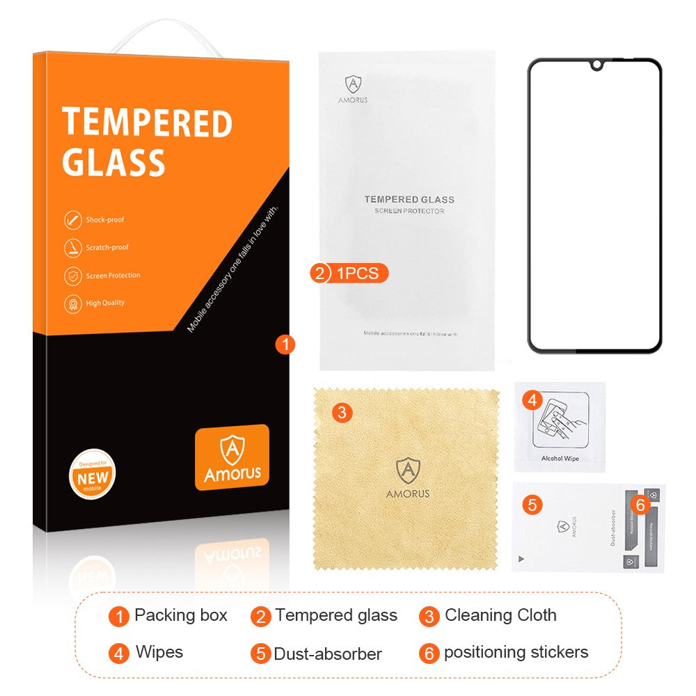 AMORUS For Xiaomi Redmi 13C 4G / Redmi 13C 5G / Poco C65 4G Screen Protector HD Clear Silk Printing Film