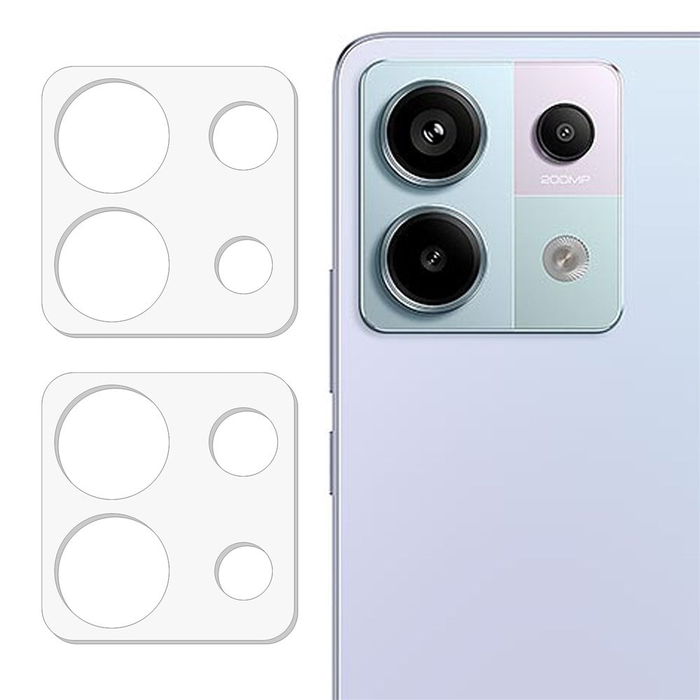 2Pcs For Xiaomi Redmi Note 13 Pro 5G / Poco X6 5G Camera Lens Protector HD Clear No Bubble Lens Film