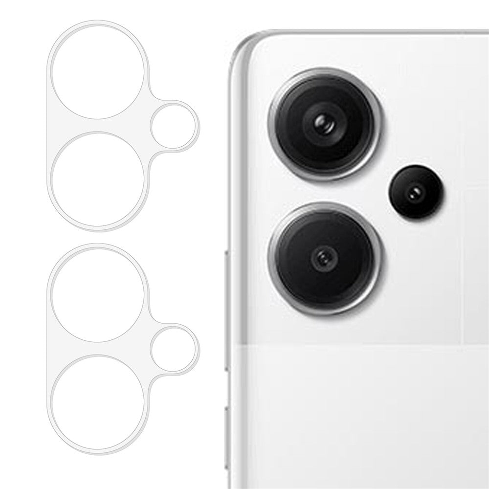 2Pcs For Xiaomi Redmi Note 13 Pro+ 5G Lens Protective Film 3D Arc Edge Camera Lens Protector