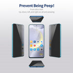 ENKAY HAT PRINCE För Samsung Galaxy S25+ / S24+ Silkestryck Skärmskydd Anti-Peep Integritetsskydd
