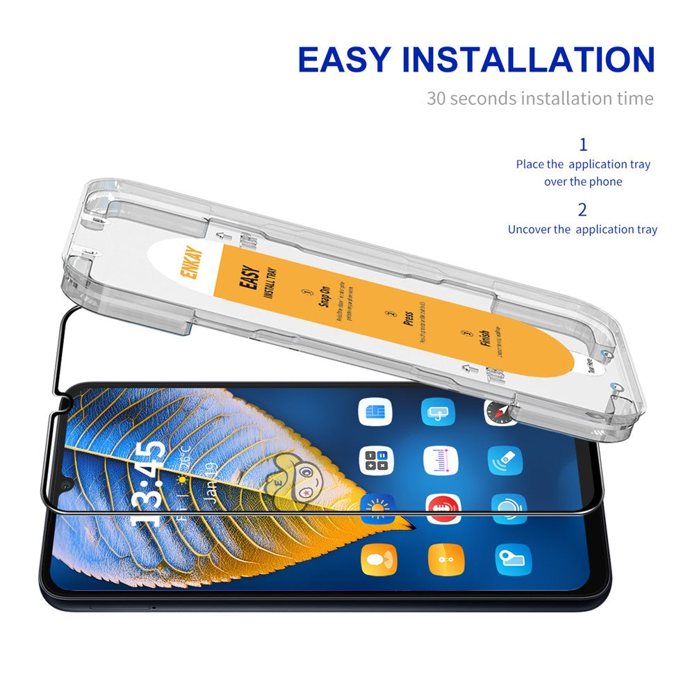 ENKAY HAT PRINCE For Samsung Galaxy A34 5G Screen Protector Full Glue Silk Printing