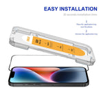 ENKAY HAT PRINCE For iPhone 17e / 16e / 14 Screen Protector Silk Printing Complete Covering Screen Film Guard