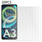 20PCS For Xiaomi Redmi A3 4G / Poco C61 4G Screen Protector High Clarity Tempered Glass Screen Film