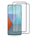 AMORUS 2 st för Xiaomi Redmi Note 13 Pro 4G / Poco M6 Pro 4G helskärmsskydd sidentryck HD klar film