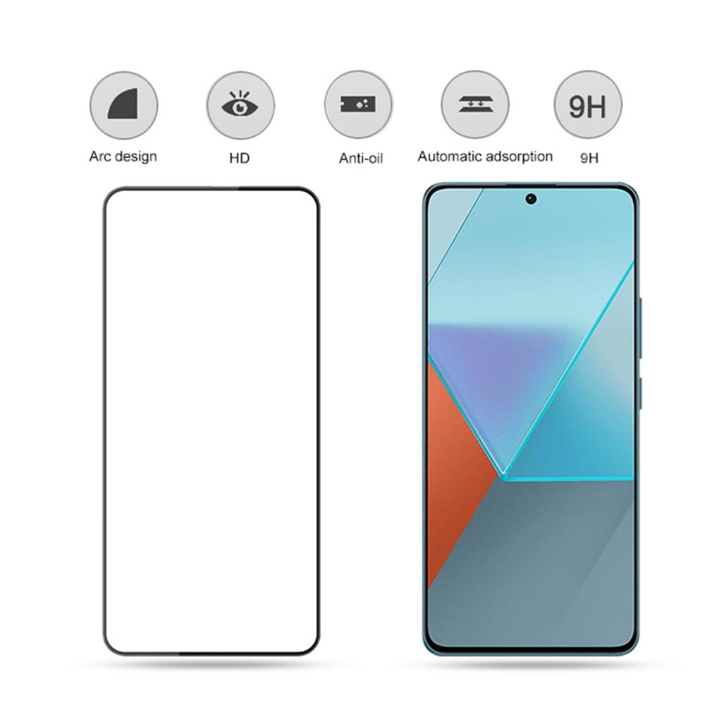 MOCOLO För Xiaomi Redmi Note 13 Pro 4G / Poco M6 Pro 4G Skärmskydd Helklistrad Klar Film