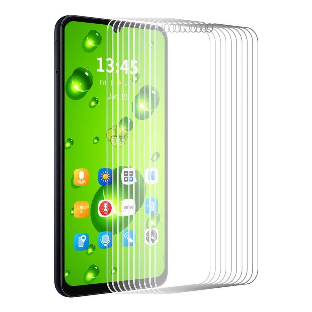 ENKAY HAT PRINCE 10 st för Xiaomi Redmi A3 4G / Poco C61 4G skärmskydd hög aluminium-kiselglas HD klar film