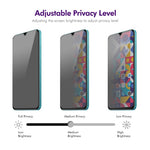 ENKAY HAT PRINCE 2Pcs For Xiaomi Redmi A3 4G / Poco C61 4G Anti-Peep Full Screen Protector Silk Printing HD Clear Film