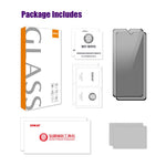 ENKAY HAT PRINCE 2Pcs For Xiaomi Redmi A3 4G / Poco C61 4G Anti-Peep Full Screen Protector Silk Printing HD Clear Film