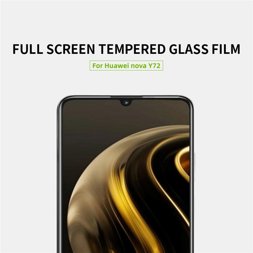 MOFI JK Härdat Glas Film Series-1 för Huawei Enjoy 70 4G / Nova Y72 4G Skärmskydd Full Glue HD Klar Film