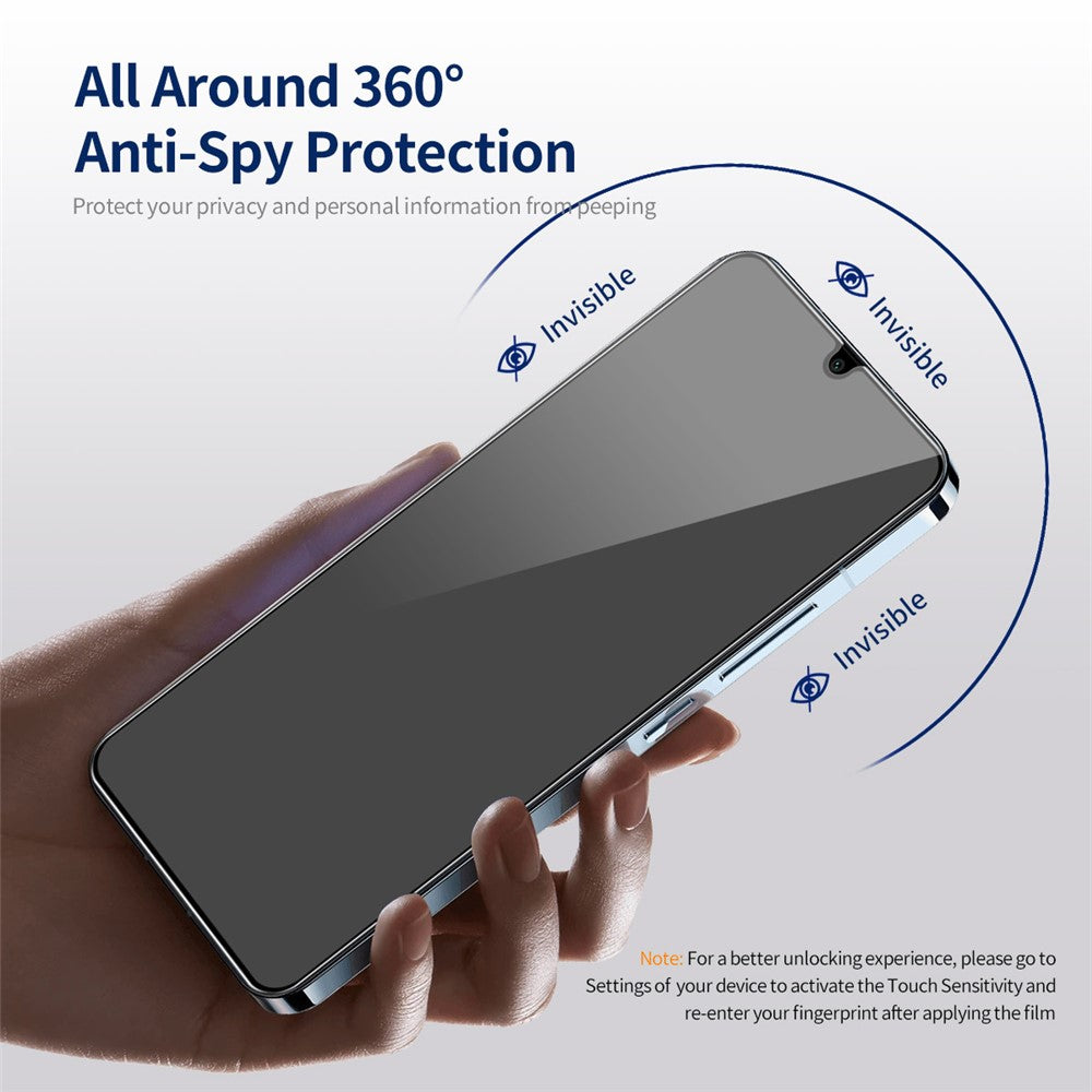 ENKAY HAT PRINCE For Samsung Galaxy A05 4G / A05s 4G Privacy Screen Protector Anti-peep Film Full Glue