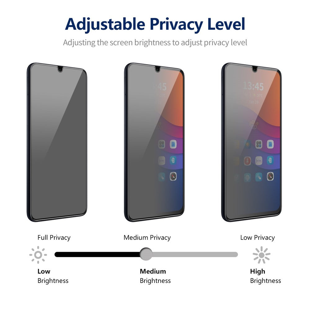 ENKAY HAT PRINCE For Samsung Galaxy A05 4G / A05s 4G Privacy Screen Protector Anti-peep Film Full Glue