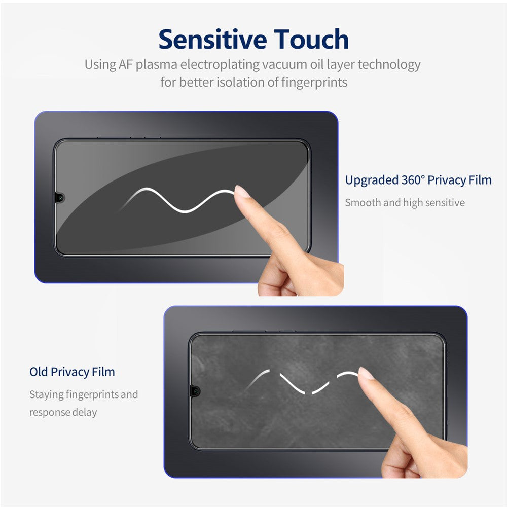ENKAY HAT PRINCE For Samsung Galaxy A05 4G / A05s 4G Privacy Screen Protector Anti-peep Film Full Glue