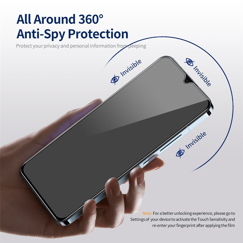 ENKAY HAT PRINCE 5 stk. til Samsung Galaxy A24 4G (162,1 x 77,6 x 8,3 mm) Anti-kig Fuld Skærmbeskytter