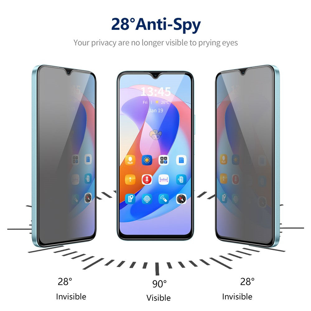 ENKAY HAT PRINCE 5 stk. til Samsung Galaxy A24 4G (162,1 x 77,6 x 8,3 mm) Anti-kig Fuld Skærmbeskytter
