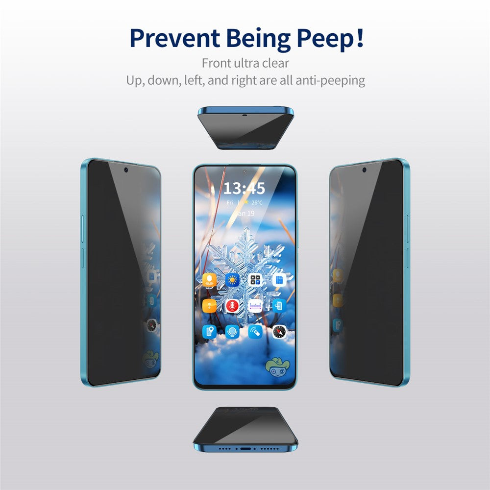 ENKAY HAT PRINCE 2Pcs For Xiaomi 14 Full Screen Protector Anti-spy Silk Printing Full Glue Film