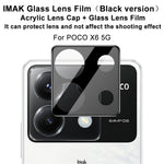 IMAK For Xiaomi Poco X6 5G / Redmi Note 13 Pro 5G Tempered Glass Camera Lens Protector with Acrylic Lens Cap (Black Version)