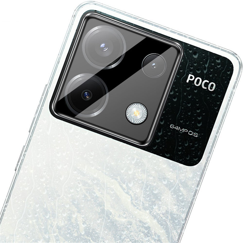 IMAK For Xiaomi Poco X6 5G / Redmi Note 13 Pro 5G Tempered Glass Camera Lens Protector with Acrylic Lens Cap (Black Version)