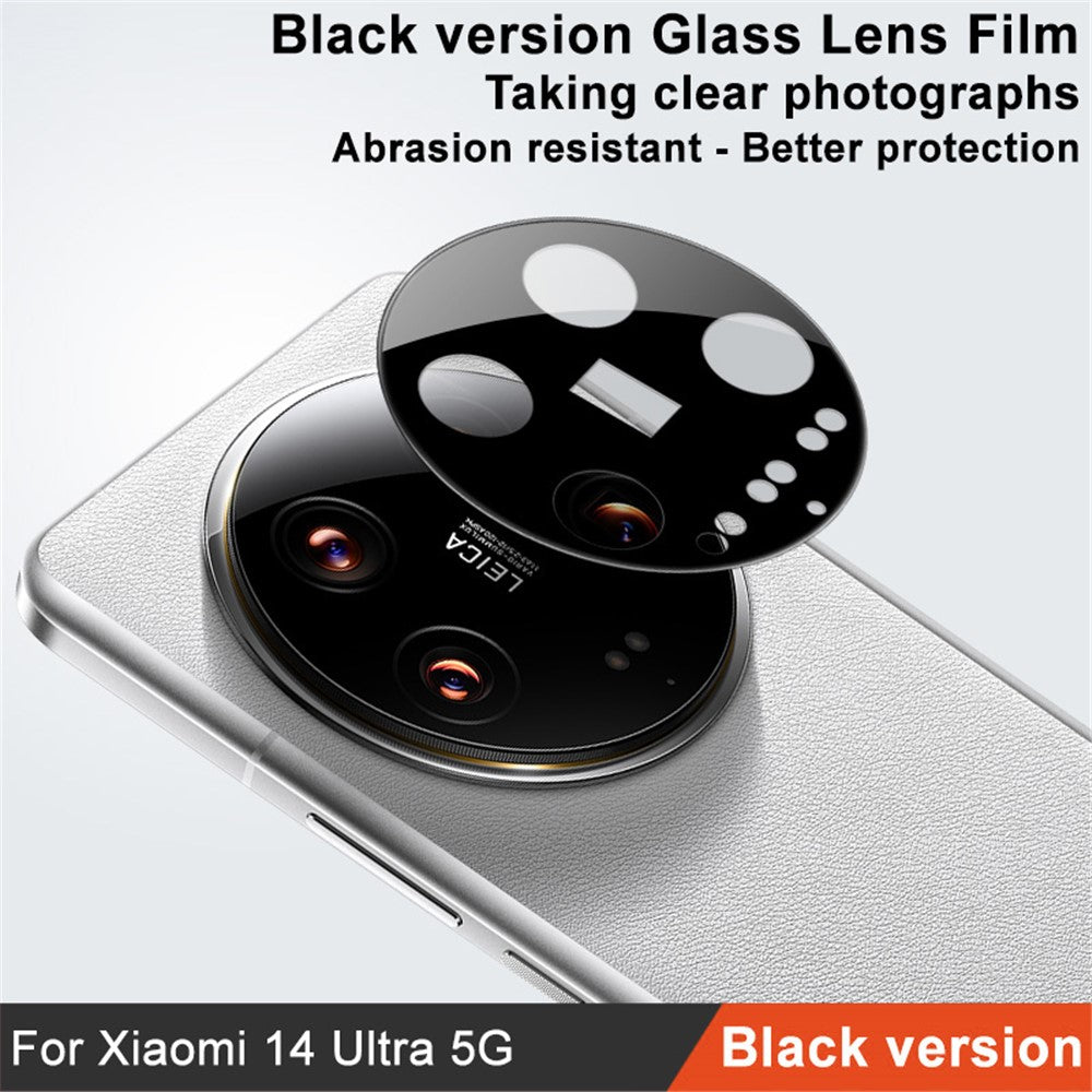 IMAK For Xiaomi 14 Ultra Camera Lens Protector Anti-scratch Lens Protective Film (Black Version)
