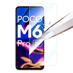 RURIHAI 10Pcs Screen Protector for Xiaomi Poco M6 Pro 5G / Redmi 12 5G (Global) Anti-Shatter 2.5D Film