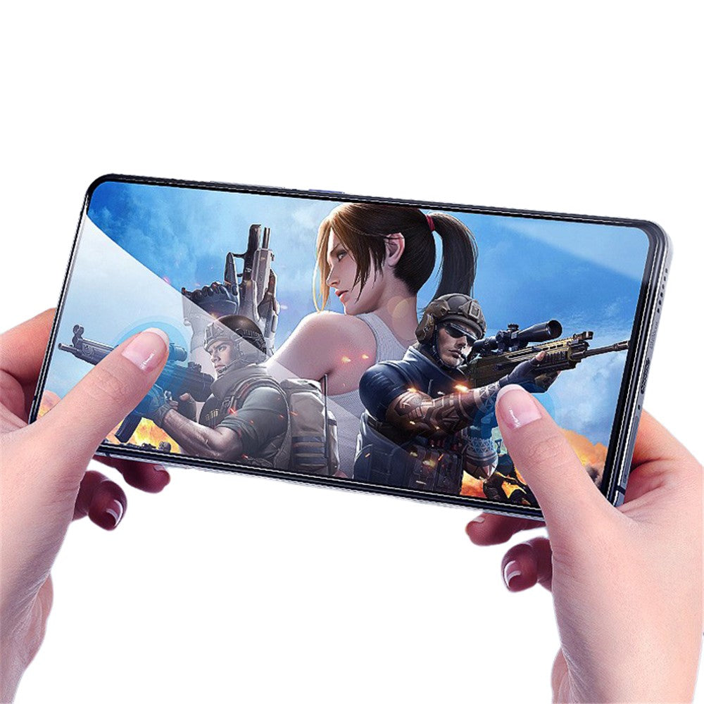 RURIHAI 10Pcs Screen Protector for Xiaomi Poco M6 Pro 5G / Redmi 12 5G (Global) Anti-Shatter 2.5D Film